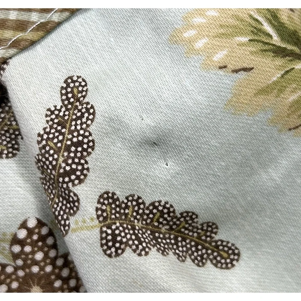 VTG Waverly Williamsburg Valance Set (3) Blue Green Floral Pineapple Gingham
